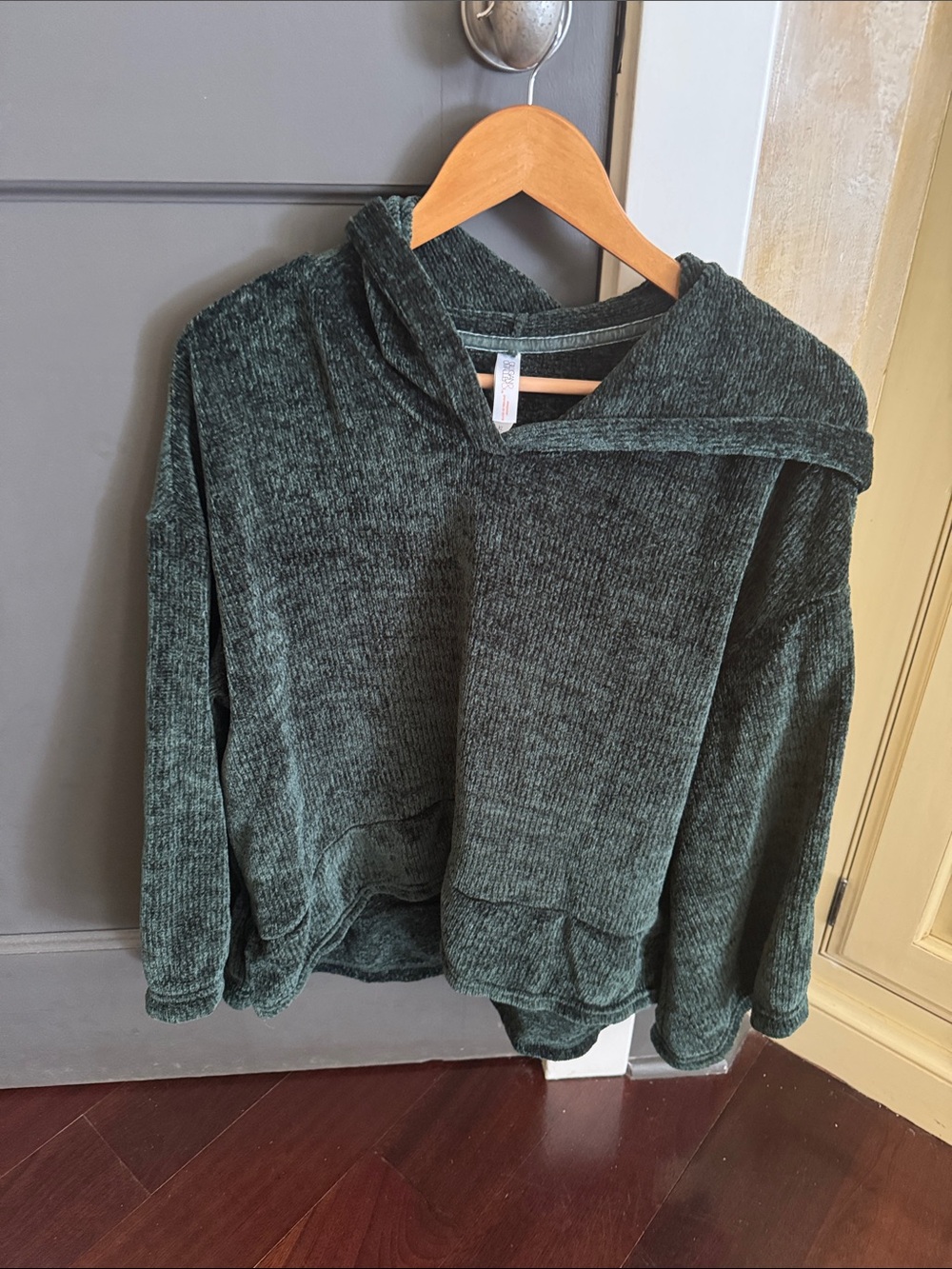 Gilligan & O'Malley Deep Green Chenille Hoodie